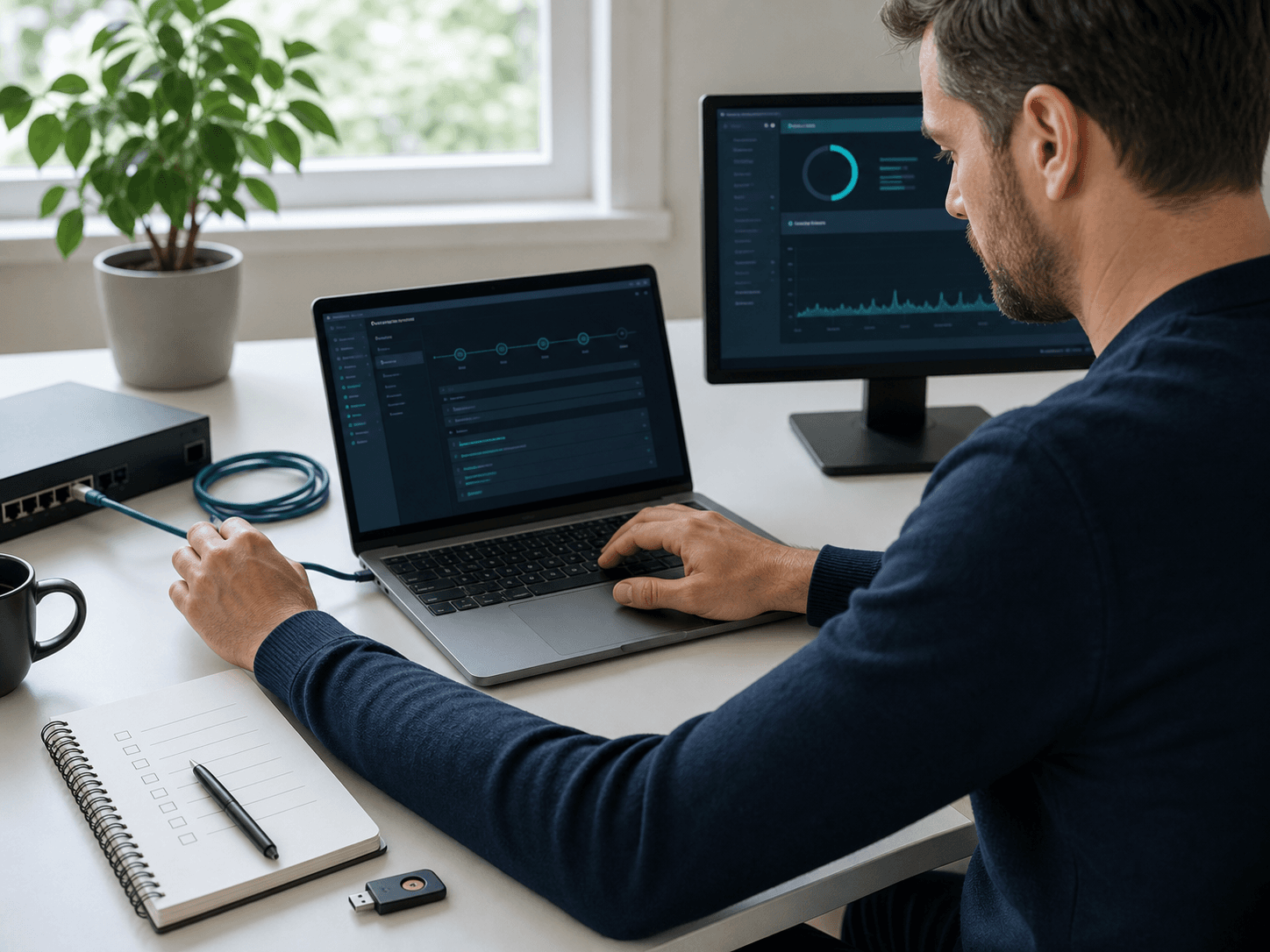 Security engineer configuring a forge-sec scanning workspace