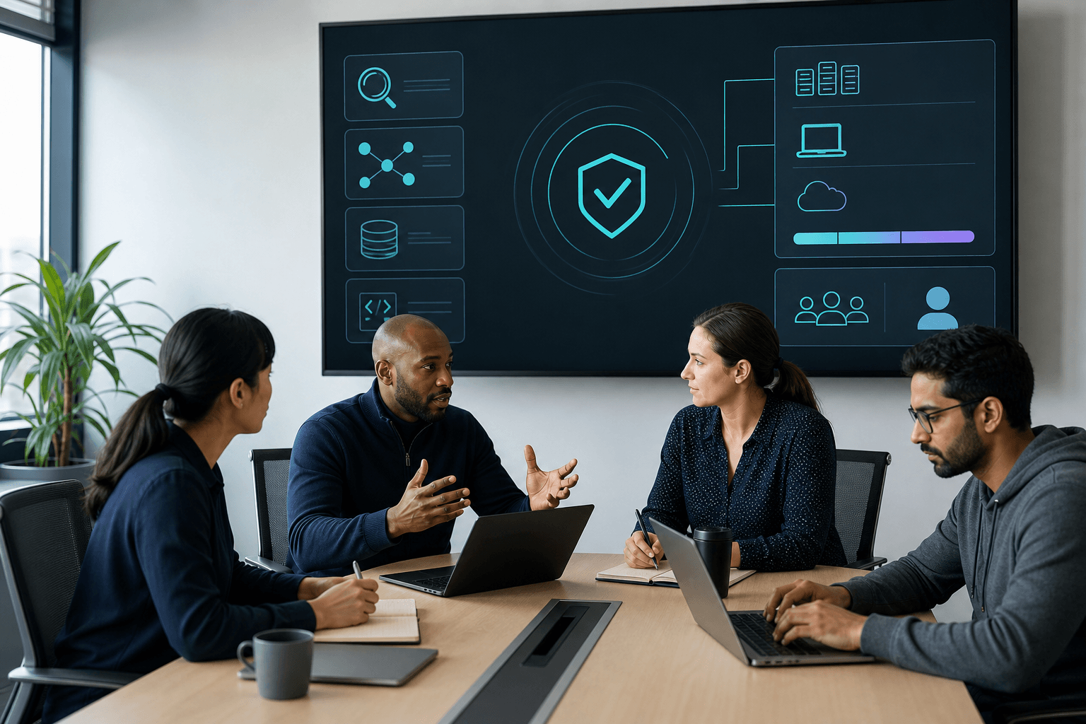 Security, AppSec, and engineering professionals reviewing one verified finding together